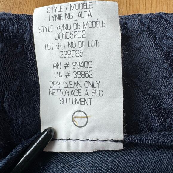 Theory Lynie Jacquard Shorts Low Rise Chino Style Mini Short Size 2 Blue - Picture 5 of 11